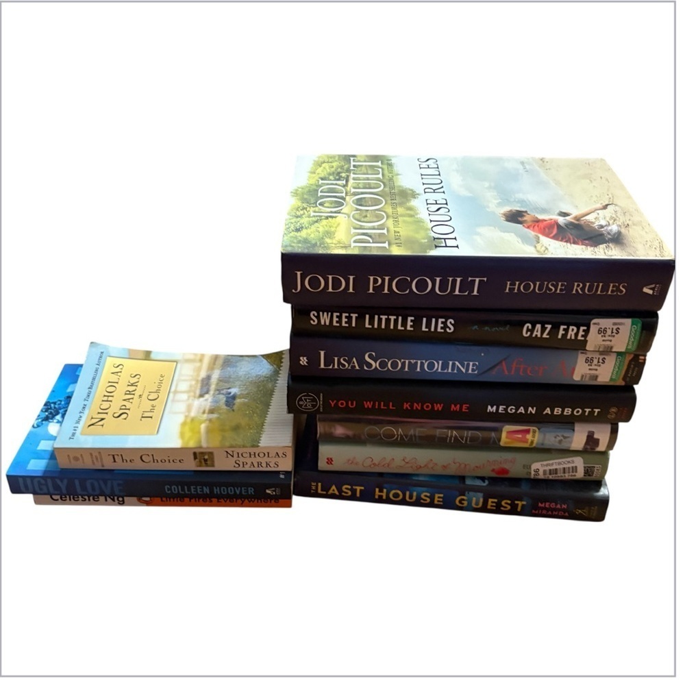Fiction Book Collection Bundle Nicholas Sparks Jodi Picoult Caz